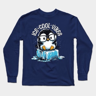 Nerdy Penguin, Ice-Cool Vibes Long Sleeve T-Shirt